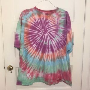 Multicolor Tie Dye Swirl T-shirt